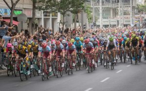 ciclisti durante una gara